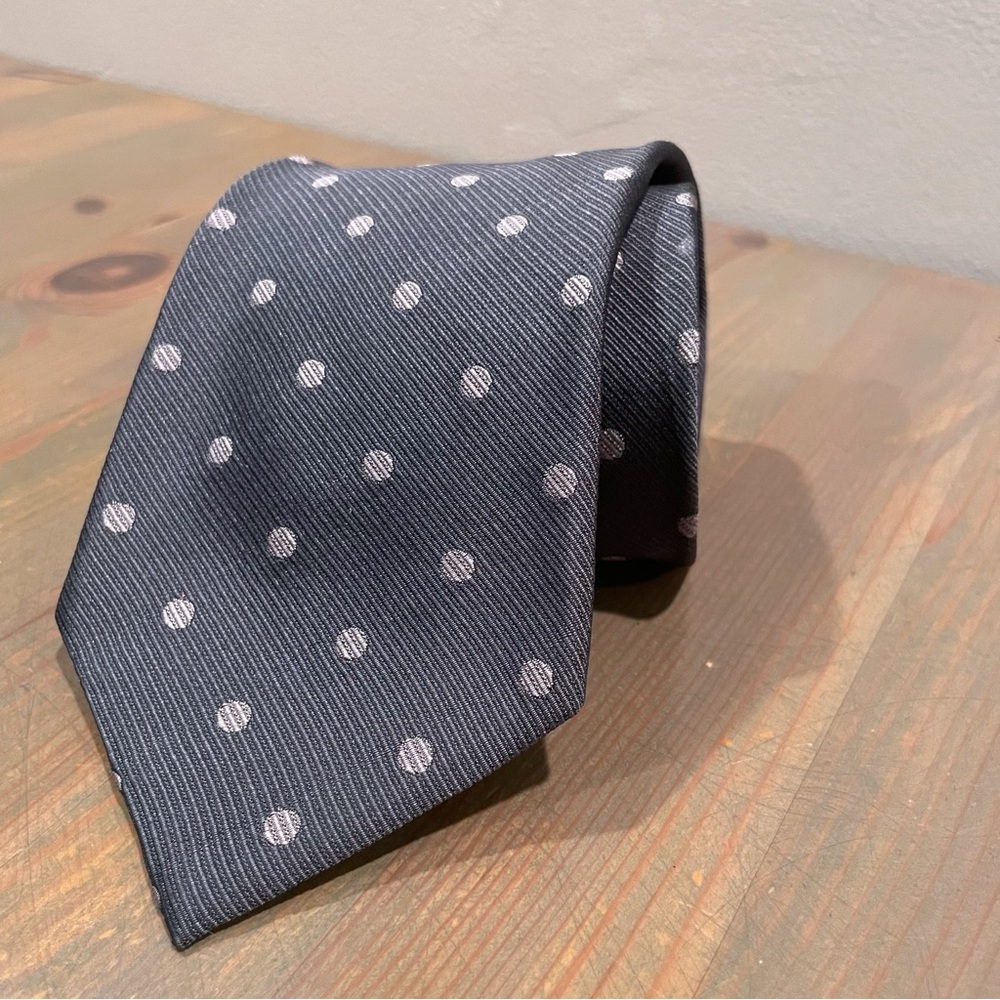 Armani Collection Polka Dot  Silk Tie